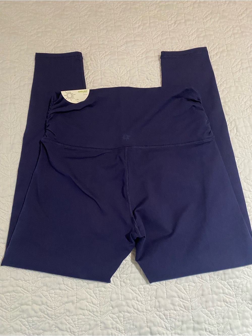 Offline Aerie The Hugger Navy High-Waist Leggings